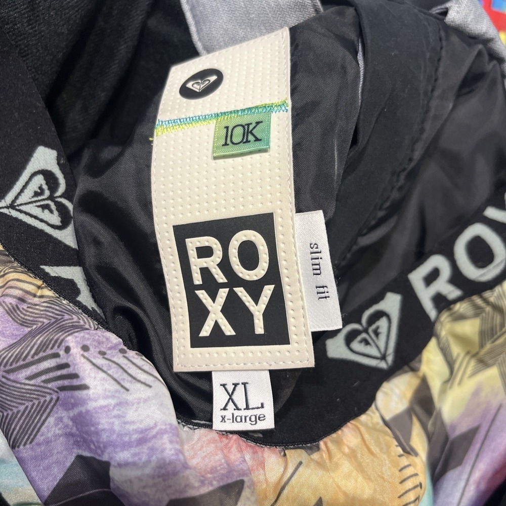 ROXY 10k Slim Fit Ski Pants Waterproof Snow‎ Sport Snowboard Women Gray Size XL - Picture 3 of 8